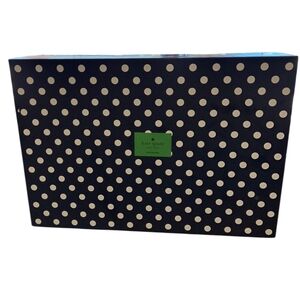 NWT kate spade New York Black & White Polka Dot Joy Dot Nesting Box